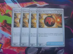 4x Team Rocket's Venture Bomb 179/182 x4 - Destined Rivals - Pokemon - Playset - Image 1