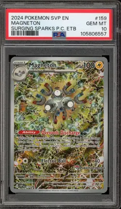 Pokemon Center Stamp Promo Magneton Surging Sparks ETB SVP EN 159 PSA 10 - Image 1