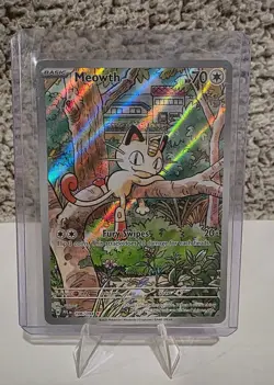 Pokemon TCG Meowth Me02 Phantasmal Flames 106/094 IR Holo 70 HP - Image 1