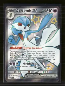 Pokemon 2024 Paldean Fates Gardevoir EX SAR #217/91 - Image 1