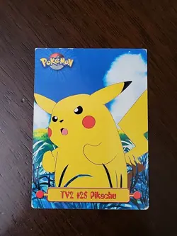 DMG! BLUE Label Pokemon #25 Pikachu TV2 1999 Topps TV Animation - Image 1