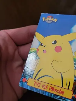 DMG! BLUE Label Pokemon #25 Pikachu TV2 1999 Topps TV Animation - Image 3