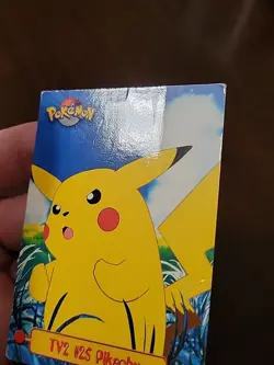 DMG! BLUE Label Pokemon #25 Pikachu TV2 1999 Topps TV Animation - Image 4