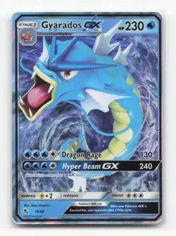 Pokemon TCG - Gyarados GX 16/68 Near Mint Holo GX Rare Hidden Fates - Image 1