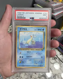 1998 Pokemon Japanese Vending Series 2 Lapras #131 PSA 9 Mint - Image 1