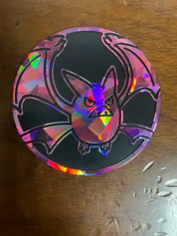 Pokemon Crobat V Shining Fates Premium Collection Jumbo Coin New! - Image 1