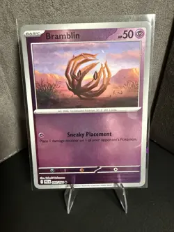 Pokemon TCG Bramblin Reverse Holo PLF 046/094 - Image 1