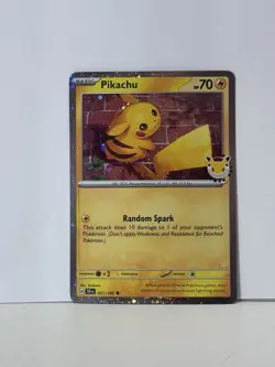Pokemon TCG Pikachu 30th Anniversary Stamped Promo 051/162 - Image 1