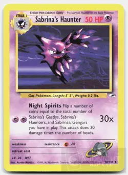 POKEMON SABRINA'S HAUNTER 58 GYM HEROES UNLIMITED LP - Image 1
