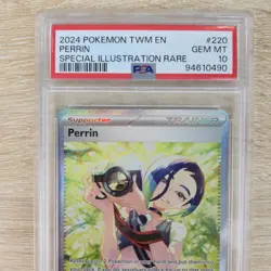 PSA 10 Perrin 220/167 Special Illustration Rare Twilight Masquerade Pokemon Card - Image 2