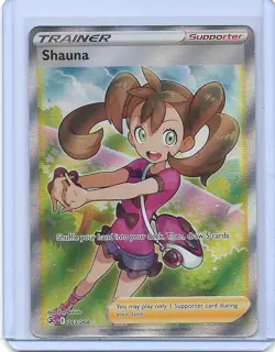 SWSH08 Fusion Strike #263/264 Shauna Full Art Holo Ultra Rare Pokemon Card - Image 1