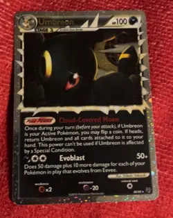 Umbreon 86/90 Holo Pokemon Card 2010 100 HP 50+ Attack Stage 1 English - Image 1