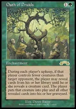 MTG English Oath of Druids Medium Play Normal Exodus - Image 1