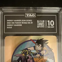 Dragon Ball Super Card Game Son Goku Energy Marker Gold Foil TAG 10 2025 - Image 3