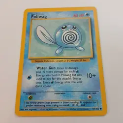 Pokemon Card Poliwag 59/102 Base Set Unlimited MP-HP - Image 1