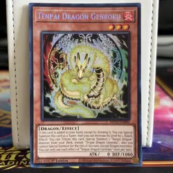1ST EDITION TENPAI DRAGON GENROKU PRISMATIC SECRET RARE MP25-EN082 YUGIOH CARD - Image 1