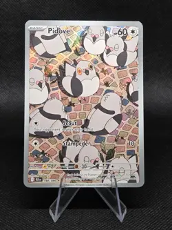 Pokemon Pidove 148/086 SV Black Bolt Art Rare Full Art Holo English Card - Image 2
