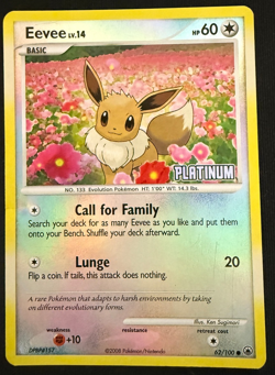 Eevee 62/100 Common Reverse Holo Majestic Dawn Pokemon Card - Image 1