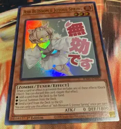 Yugioh Ash Blossom & Joyous Spring - Rarity Collection 5 RA05 Stamp Art NM Card - Image 2