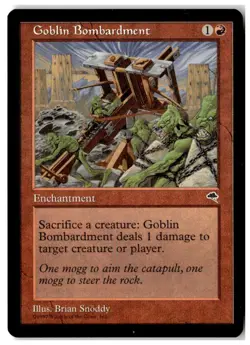 MTG Goblin Bombardment - Tempest Lightly Played English - Image 1