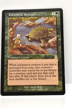 MTG, PATTERN OF REBIRTH (X2), URZA'S DESTINY, NM, NEVER BEEN PLAYED - Image 1