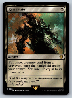 Reanimate - Lord of the Rings Commander - MTG - Image 1