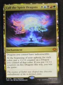 Call the Spirit Dragons Tarkir: Dragonstorm TDM Regular #174 Magic MTG - Image 1