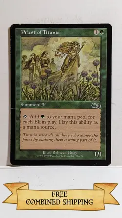 Priest of Titania Urza's Saga Regular -HP - Image 1