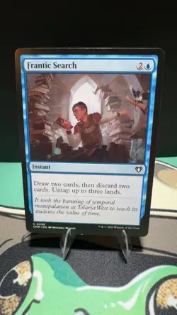 Frantic Search 96 Common Commander Masters Magic: The Gathering Near Mint - Image 1