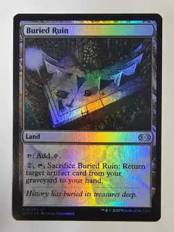Mtg - Buried Ruin (Foil) - Double Masters - Uncommon - #312 - NM - Image 1