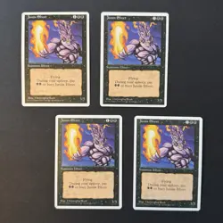 Junun Efreet x4 NM+ NEVER PLAYED 4th Edition Fourth 4x MTG VINTAGE FAST SHIPPING - Image 1