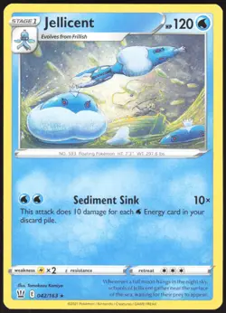 Jellicent 042/163 Rare Battle Styles Pokemon Near Mint - Image 1
