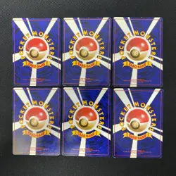 Base Set 1996 Normal Card Set of 6 Japanese Pokemon Card Old Back s007465 - Image 2
