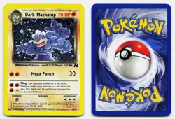 DARK MACHAMP TEAM ROCKET 10/82 LP RARE POKEMON UNLIMITED HOLO - Image 1