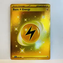 Gold Lightning Energy 257/198 Pokemon TCG Scarlet & Violet Hyper Rare NM - Image 1