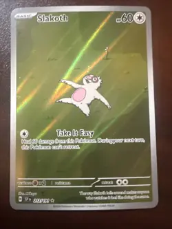 Pokemon TCG Slakoth Illustration RARE Surging Sparks 212/191 NM - Image 1