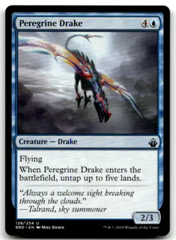 MTG Peregrine Drake U Battlebond 128 LP - Image 1