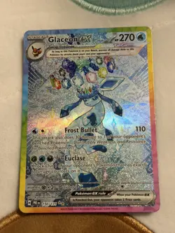 2025 Pokemon Prismatic Evolutions Glaceon ex #150/131 NM - Image 1