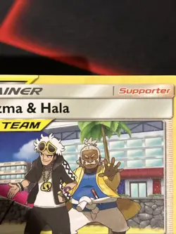 Guzma & Hala 193/236 Sm-Cosmic Eclipse Tag Team Pokemon TCG Lp/Mp - Image 3