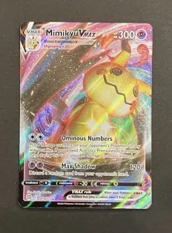 Pokemon Mimikyu VMAX 069/172 Brilliant Stars Ultra Rare Holo NM - Image 1