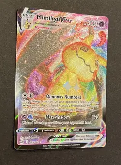 Pokemon Mimikyu VMAX 069/172 Brilliant Stars Ultra Rare Holo NM - Image 3