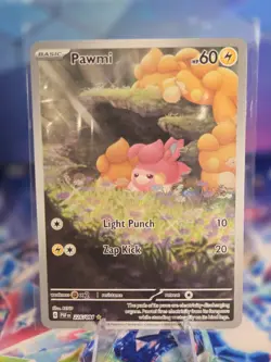 Pawmi 226/091 Paldean Fates Illustration Rare Full Art Pokemon - Image 1