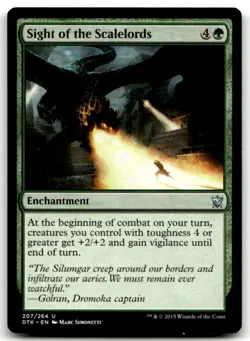 MTG Sight of the Scalelords U Dragons of Tarkir 207 LP - Image 1