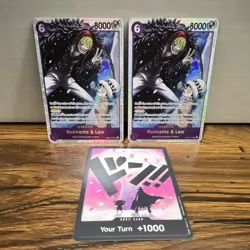 Bandai One Piece Card Game EB04 Card Lot 3x Rosinante & Law Character DON!! - Image 1