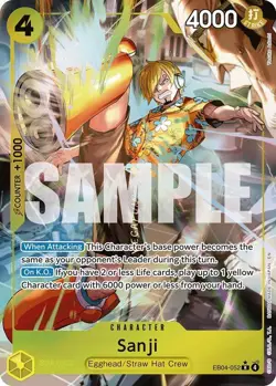 One Piece English - Sanji - Alt Art - EB04-052 - R - NM - Image 1