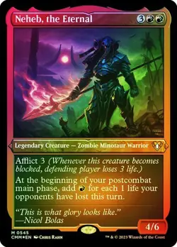 Neheb, the Eternal FOIL ETCHED - 0545 - Mythic - Commander Masters CMM MTG - Image 1