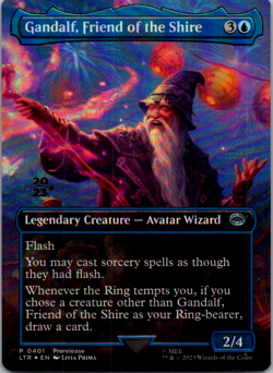 Gandalf, Friend of the Shire (Borderless) Foil U Tales of Middle-earth 401 LP - Image 1