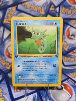 Vintage Pokemon TCG 1st Edition Horsea Fossil 49/62 NM/LP - Image 1