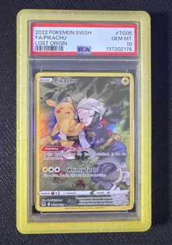 Pokemon Pikachu TG05 Lost Origin PSA 10 GEM MINT - Image 1