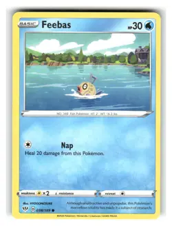 Feebas 038/189 Common Darkness Ablaze Pokemon Near Mint - Image 1
